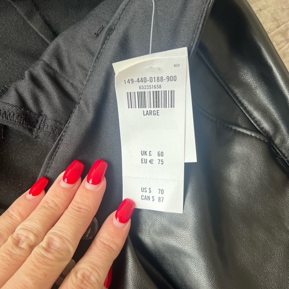 Abercrombie & Fitch Vegan Leather Shorts (New with tags!) - Picture 2 of 3